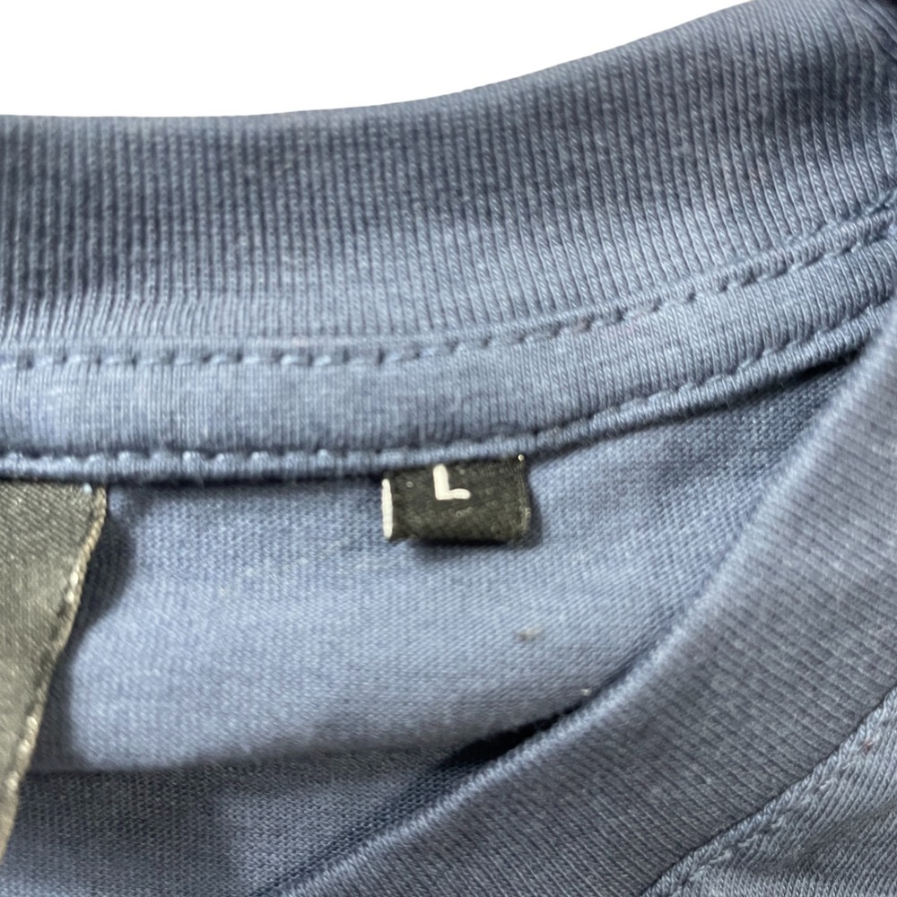 Fox Large Blue T Shirt Short Sleeve 100%‎ Cotton Bratislava Slovakia - Picture 4 of 6
